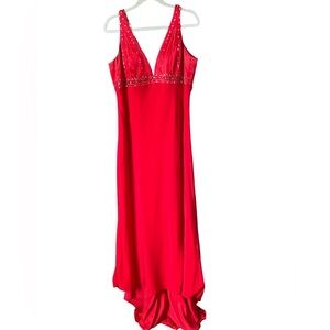 Cassandra Stone Red Sequin Gown size 18